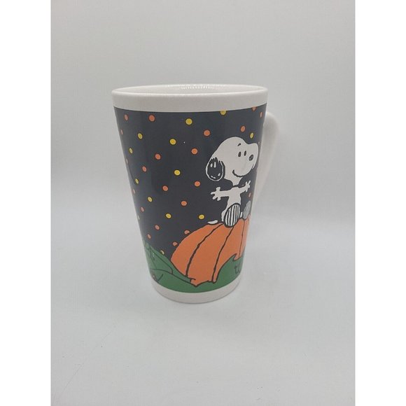 Snoopy Sitting on a Pumpkin Halloween Peanuts Holiday Coffee Mug - Picture 4 of 11